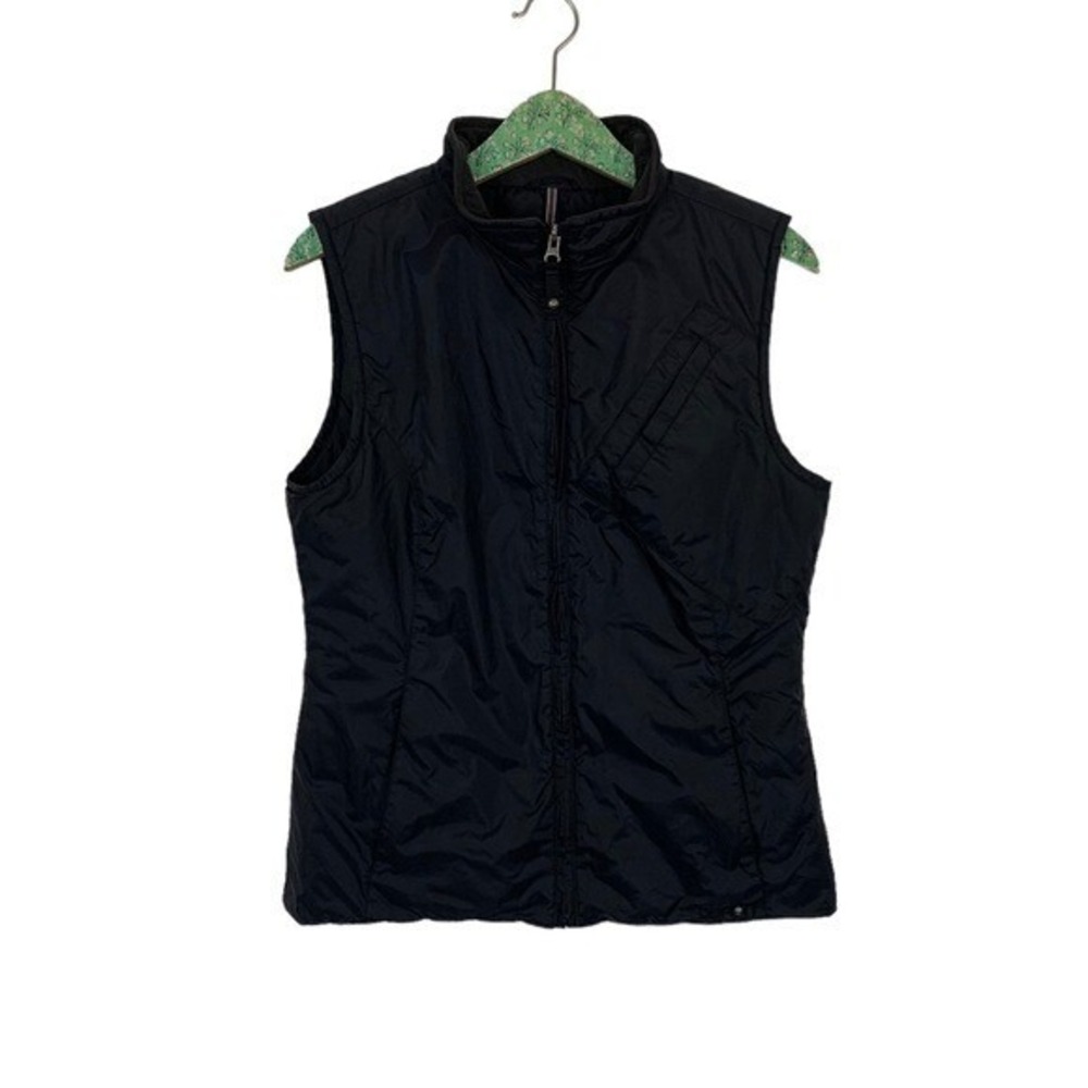 Burton Black Puffer Vest Large Lightweight Outdoor Snowboarding Zip Up Women's